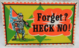 Comic Color Self Stick Postcard Forget? Heck No! Civil War Centennial Impko - £3.93 GBP