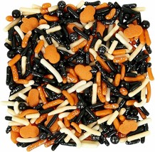 Traditional Ghost Mix Tall Sprinkles Decorations 4.23 oz Wilton Halloween - £5.56 GBP