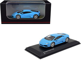 Lamborghini Huracan Coupe Light Blue 1/64 Diecast Car Kyosho - £22.26 GBP