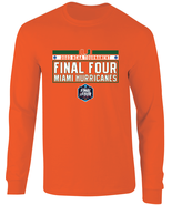 Miami Hurricanes 2023 NCAA March Madness Final Four Long Sleeve T-Shirt  - $491.95 MXN+