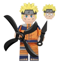 KLIVT Toy Gift Anime Naruto Shippuden Naruto Uzumaki WM2097 Minifigure  - £3.44 GBP