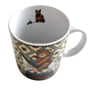 Teddy &amp; Friends Lang and Wise Collector Mug  Coffee Cup Mug by Nita Showers - £11.55 GBP