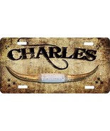 Personalized Custom License Plate Auto Car Tag Steer Horn - £13.36 GBP