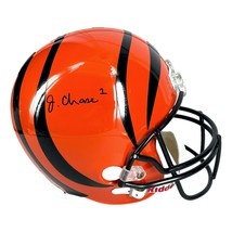 Ja&#39;Marr Chase Autographed Cincinnati Bengals Full Size Helmet BAS COA Signed - £402.62 GBP