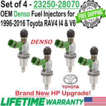 NEW Genuine Denso x4 HP Upgrade Fuel Injectors For 1996-2003 Toyota RAV4... - $296.99