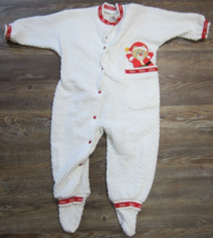 Vintage Carters baby Christmas outfit sleeper Santa teddy bear 18-23 lbs - £13.38 GBP