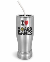 PixiDoodle I Love Board Games - Heart Gamer Nerd or Geek Insulated Coffee Mug Tu - £27.85 GBP+