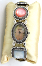 Ecclissi Southwestern Sterling Watch &amp; Gemstone Stretch Band, New Battery - £47.55 GBP