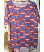 LuLaRoe Irma Americana Manga Corta Pequeño Nuevo con Etiqueta - $15.66