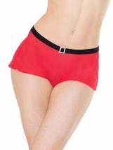 Coquette Womens Plus Size Holiday Mesh Santa Baby Velvet Waistband Buckle Panty  - £15.94 GBP