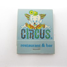 Circus Restaurant &amp; Bar Vintage Matchbook 1980&#39;s Houston Texas Matches U... - $6.99