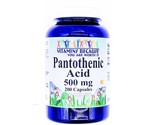 Pantothenic Acid 500mg, 200 Capsules Vitamin B5 - $17.90