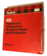 Scotch 3M 512 Paperboard Transparency Mounting Frames 02120015908 Storag... - $14.41