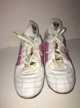 Ludas Temparo/Mitre-Control The Game-SIZE 7.5 US Women&#39;s White/Pink Socc... - $38.53