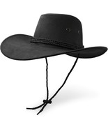 Cowboy Hat, Sun Hat Faux Felt Leather Suede Travel Cap Western Hat Outdo... - €33,56 EUR