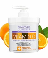 Advanced Clinicals Vitamin C Cream Face &amp; Body Lotion Moisturizer Anti A... - $26.99