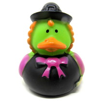 Halloween Witch Rubber Duck 2&quot; Green Trick Treat Ducky Squirter Spa Bath... - $8.50