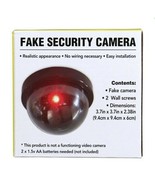 REALISTIC: FAKE DOME SECURITY CAMERA: NO WIRING: EASY INSTALL: BRAND NEW - £12.79 GBP