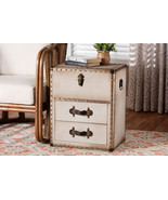 Capella Parisian Faux Leather and Wood 2Pc Storage Trunk Set - $3,922.73 MXN