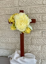 Cemetery, flowers for grave, grave decoration, cross for grave, memorial cross - £19.32 GBP