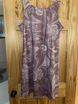 Columbia Women XL Pink Marble Print Dress Built in Bra Quick Dry - $11.88
