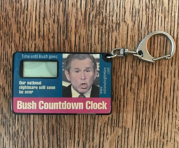 George W. Bush Countdown Clock Key Fob/Key Ring/Key Chain - £10.44 GBP