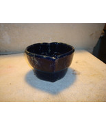 Bennington Pottery Heart Shaped Baker Bowl, #1948, Cobalt Blue Agate, Vintage - $22.99