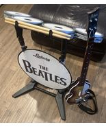 Nintendo Wii Beatles RockBand Game Set W/Hofner McCartney Bass Guitar **... - $222.75