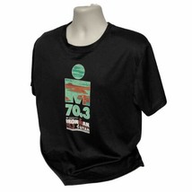 Ironman Triathlon 70.3 Large Black Jersey T Shirt St George Utah Champio... - $17.70