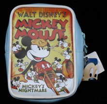 JAPAN Mickey Mouse Mickey&#39;s Nightmare 5.5&quot; Zippered Pouch Bag from UFO Claw Game - £17.05 GBP