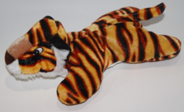 Bones Pictures Toys Tiger Cub 9&quot; Thin Plush Lying Tummy Toy Mini Stuffed Animal - £10.83 GBP