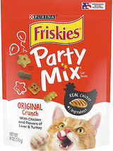 Friskies Party Mix Original Crunch With Chicken And Flavors Of Liver And Turkey - £3.84 GBP+