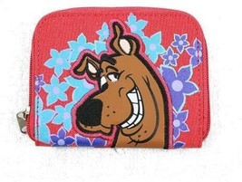 Scooby Doo Red Two-Fold Wallet with Zipper Coin Purse - £6.04 GBP