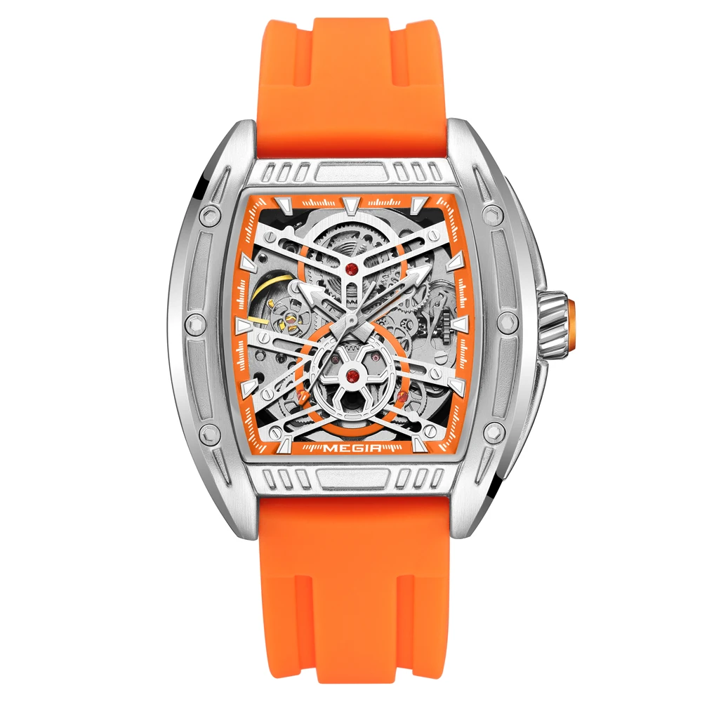 New Fashion Luxury Men&#39;s Mechanical Analog Wristwatch Waterproof Tonneau... - $60.67