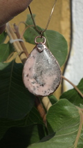 Copper Peruvian opal // Pink opal necklace With Celestite - $966.51 MXN+