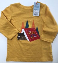 Cat &amp; Jack Boys Read Together Bears Yellow Long Sleeve T-Shirt NWT Size:... - £9.43 GBP