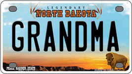 Grandma North Dakota Novelty Mini Metal License Plate Tag - $284.59 MXN