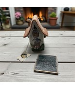 Blue Sky 2000 Heather Goldminc Tea Light House Cottage Flower Cat Candle... - $41.59 CAD