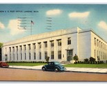 New Post Office Building Lansing Michigan MI Linen Postcard E19 - $1.93