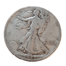 ½ Half Dollar Walking Liberty Silver Coin 1946 D Denver Mint 50C KM#142 - £18.86 GBP