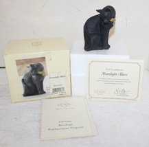Lenox Moonlight Allure Black Cat Figurine  6410419 ~ New in Open Box + Paperwork - £40.30 GBP