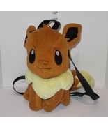 Nintendo Pokemon Eevee 14&quot; Stuffed Plush Zippered Backpack Anime - $47.29 CAD