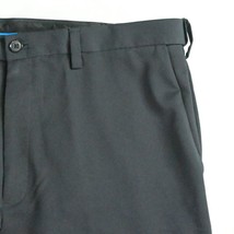 Haggar 36 x 32 Black Expander Waist Polyester Flat Front Mens Dress Pants - £11.98 GBP