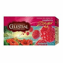 Celestial Seasonings Celest Raspberry Zinger -Package of 20 - £7.95 GBP