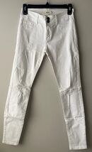 Cello White Distressed Skinny Mid Rise Jeans Size 3 - $13.85