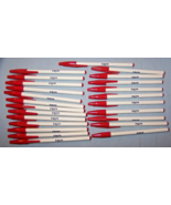 Vintage Lot of 2 Boxes (24) Unused Exxon Red Medium Capped Pens-Estate S... - €12,68 EUR