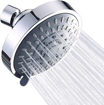 Shower Head High Pressure Rain Fixed Showerhead 5-Setting with Adjustable Metal - £7.83 GBP