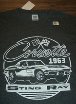 Vintage Style 1963 Corvette Gm Chevrolet Sting Ray Car T-Shirt Large New w/ Tag - £15.51 GBP