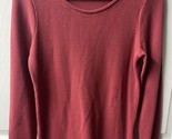 Cold Water Creek Long Sleeved Thermal Womens XS Rust Sweater Top Layering - $12.71