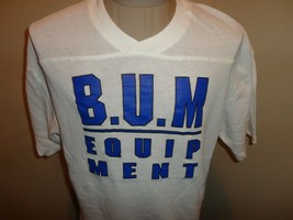 Vtg 90&#39;s THIN B.U.M. Equipment V Neck Football Jersey Adult M Cotton Excellent - £29.59 GBP